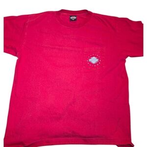 Vintage Harley Davidson T-Shirt Lote XL Privateers Halifax NY McDermott's Flamas